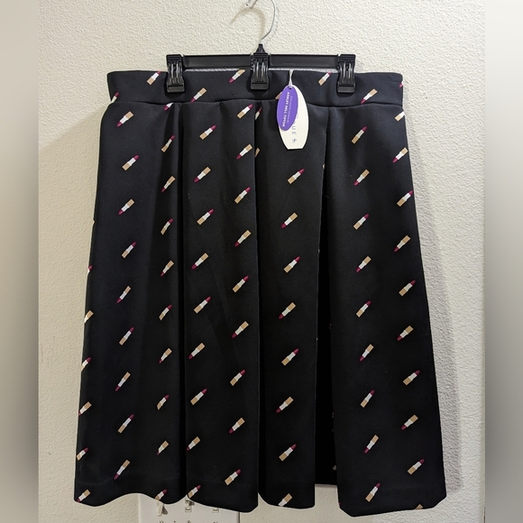 Ashley Nell Tipton X Boutique Lip Stick Scuba Midi Skirt - Picture 4 of 9